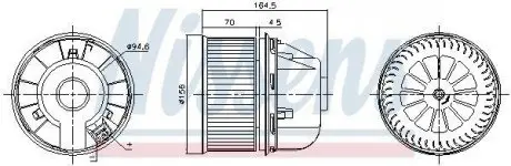 Вентилятор NISSENS 87313