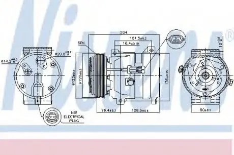 Компресор, кондиціонер NISSENS 89217