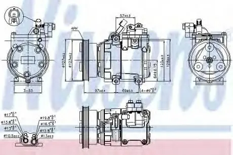 Компресор, кондиціонер NISSENS 89277