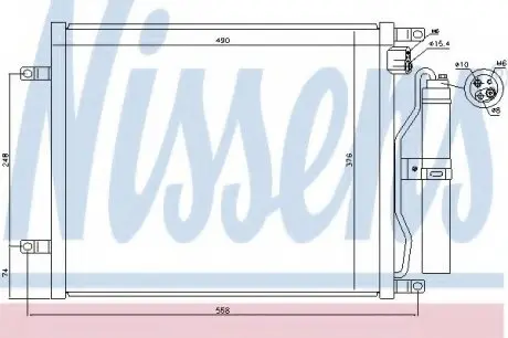 Конденсатор, кондиционер NISSENS 940069