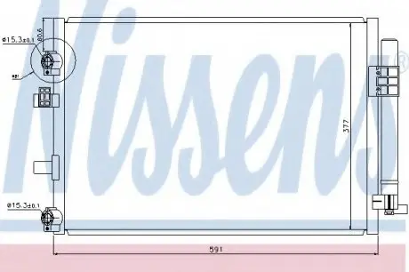 Конденсатор, кондиціонер NISSENS 940182