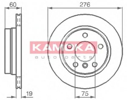 Гальмівні диски KAMOKA 1031662