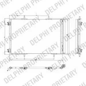Конденсатор, кондиционер Delphi TSP0225642