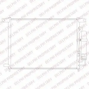 Конденсатор, кондиціонер Delphi TSP0225694