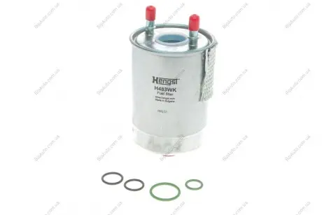 Фильтр топливный RENAULT MEGANE III, SCENIC III 1.5-2.0 DCI 10- (выр-во HENGST) HENGST FILTER H483WK