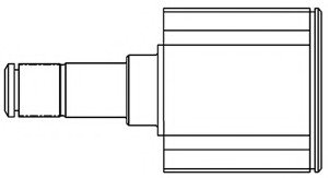 Шарнірний комплект, приводний вал GSP 618044 (фото 1)