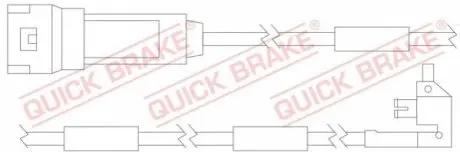 КОЛОДКИ датчик износа KAD 2,0 OJD QUICK BRAKE WS0121A (фото 1)