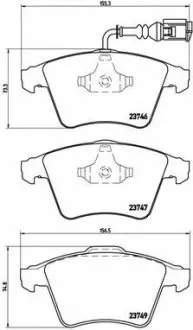 Гальмівні колодки дискові P85 082 BREMBO P85082 (фото 1)