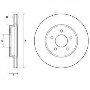 Тормозной диск Delphi BG4120
