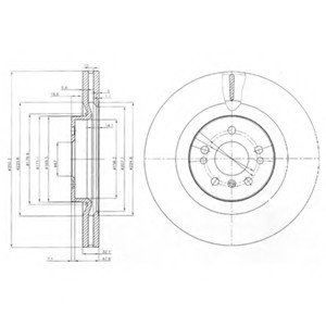 Тормозной диск Delphi BG9013