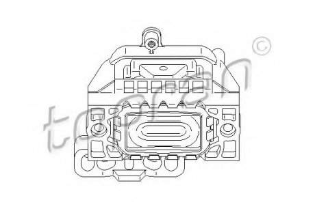 Подвеска, двигатель TOPRAN / HANS PRIES 110757 (фото 1)