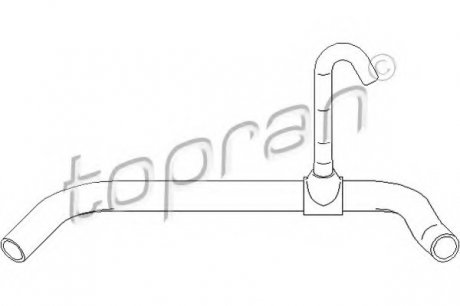 Шланг радиатора TOPRAN / HANS PRIES 111799 (фото 1)