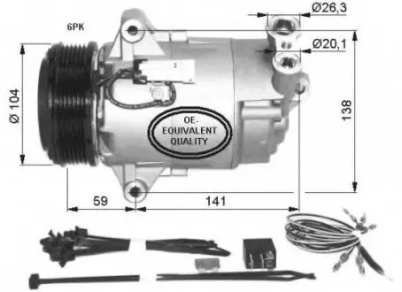 Компрессор, кондиционер NRF 32427