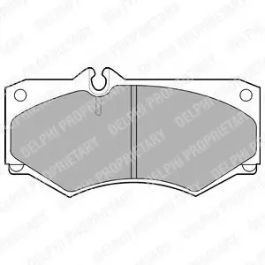 Тормозные колодки дисковые MERCEDES G(W460) "F "79-91 Delphi LP468