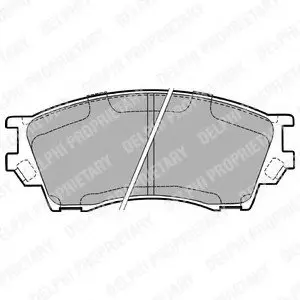 Тормозные колодки дисковые MAZDA Xedos "F "93-01 Delphi LP1063
