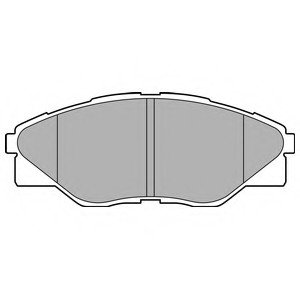 Комплект тормозных колодок, дисковый тормоз Delphi LP2496 (фото 1)