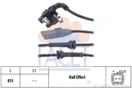 Датчик швидкості (ABS) 21.0063 FACET 210063