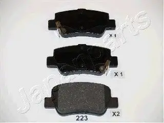 Комплект гальмівних колодок, дискове гальмо JAPANPARTS PP223AF