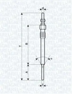 Свічка розжарювання MAGNETI MARELLI 062900090304