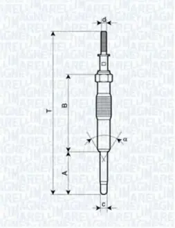 Свічка розжарювання MAGNETI MARELLI 062900034304