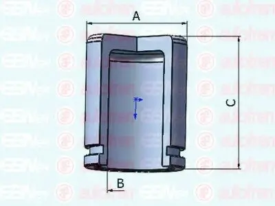 Поршень, корпус скоби гальма SEINSA AUTOFREN D025300