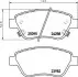 Комплект гальмівних колодок, дискове гальмо BREMBO P59081
