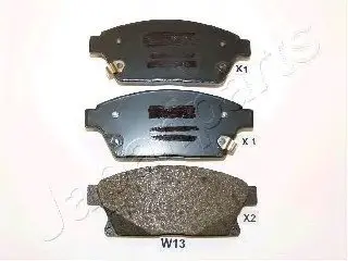 Комплект гальмівних колодок, дискове гальмо JAPANPARTS PAW13AF