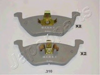 Комплект гальмівних колодок, дискове гальмо JAPANPARTS PP310AF (фото 1)