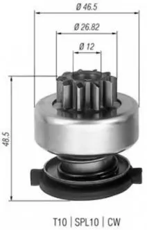 Провідна шестерня стартер MAGNETI MARELLI 940113020309