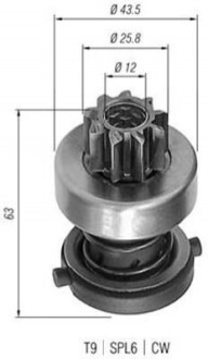 Бендикс стартера MAGNETI MARELLI AMB0231