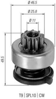 Бендікс стартера MAGNETI MARELLI AMB0301 (фото 1)