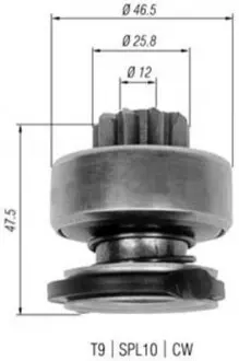 Бендикс стартера MAGNETI MARELLI AMB0329