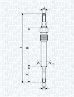 Свічка розжарювання MAGNETI MARELLI UX16A