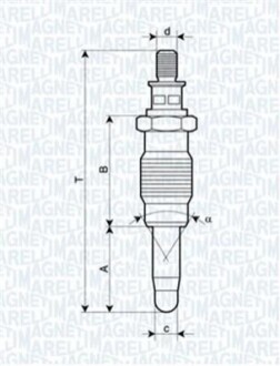 СВЕЧА НАКАЛА MAGNETI MARELLI UX18A (фото 1)