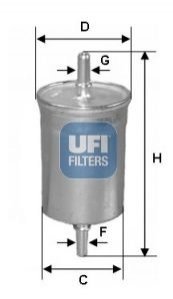 Топливный фильтр 31.941.00 UFI 3194100