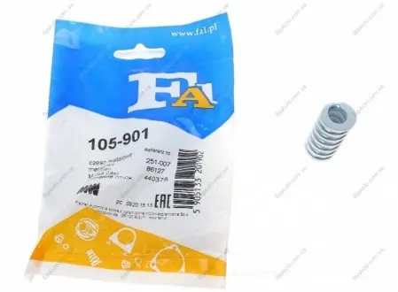 Пружина, глушитель FA1 Fischer Automotive One (FA1) 105901