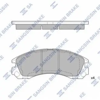 Кт. Гальмівні колодки дискові SANGSIN Hi-Q (SANGSIN) SP1523