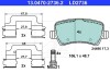 Комплект тормозных колодок, дисковый тормоз ATE 13047027362 (фото 1)