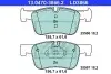 Комплект тормозных колодок, дисковый тормоз ATE 13047038662 (фото 1)