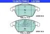 Комплект тормозных колодок, дисковый тормоз ATE 13047072852 (фото 1)