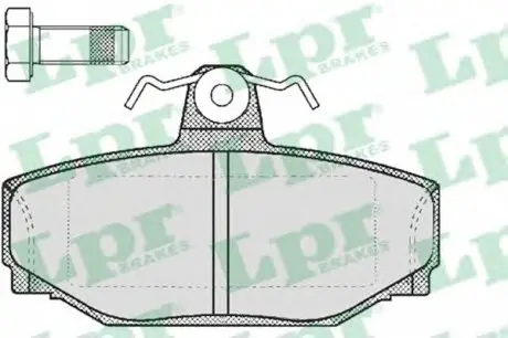 Комплект тормозных колодок, дисковый тормоз LPR 05P217