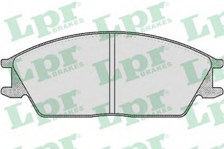 Комплект гальмівних колодок, дискове гальмо LPR 05P364 (фото 1)