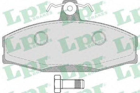 Комплект тормозных колодок, дисковый тормоз LPR 05P651 (фото 1)
