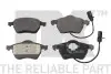 Тормозные колодки дисковые перед. Audi A6 1.8-2.8 97- VW Passat Skoda NK 224742 (фото 1)