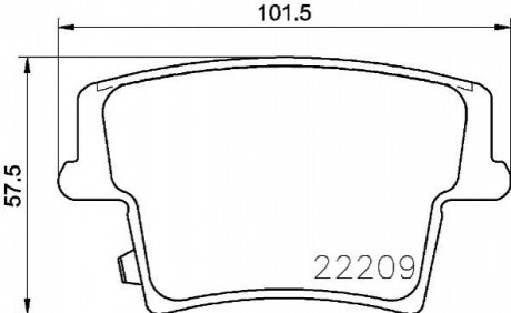 Комплект тормозных колодок BREMBO P11040 (фото 1)