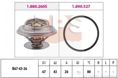 TERMOSTAT EPS 1880260 (фото 1)