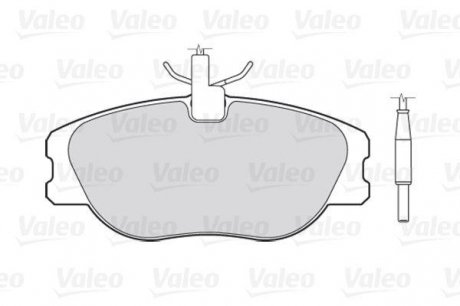 Комплект гальмівних колодок, дискове гальмо Valeo 301064