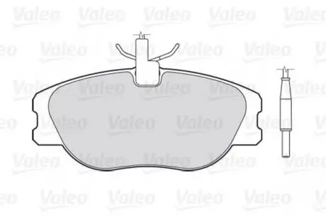 Комплект тормозных колодок, дисковый тормоз Valeo 301064