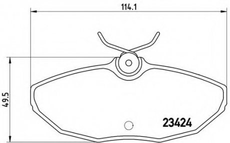 Комплект тормозных колодок, дисковый тормоз BREMBO P36013 (фото 1)
