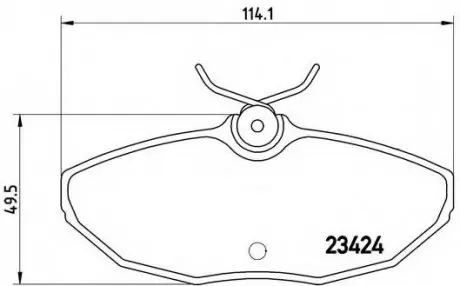 Гальмівні колодки дискові P36 013 BREMBO P36013 (фото 1)